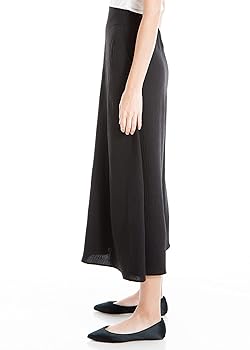 Max Studio Women's Maxi Skirt with Pockets, Black at Amazon